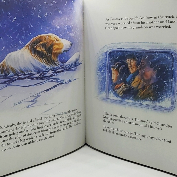 NWOT LASSIE A Christmas Story | Earl Hamner | Don Sipes | Christmas Picture Book - Picture 2 of 4